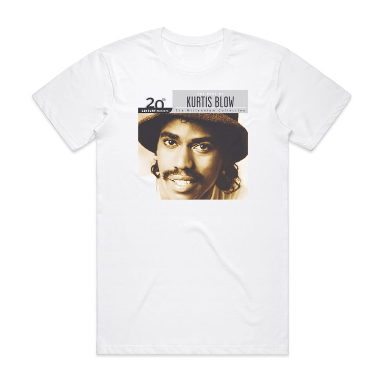 Kurtis Blow 20Th Century Masters The Millennium Collection The Best Of K Album Cover T-Shirt White Kurtis Blow 20Th Century Masters The Millennium Collection The Best Of K Album Cover T-Shirt White