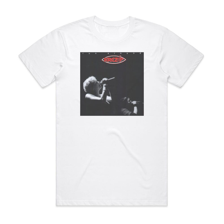 Krezip Run Around Album Cover T-Shirt White