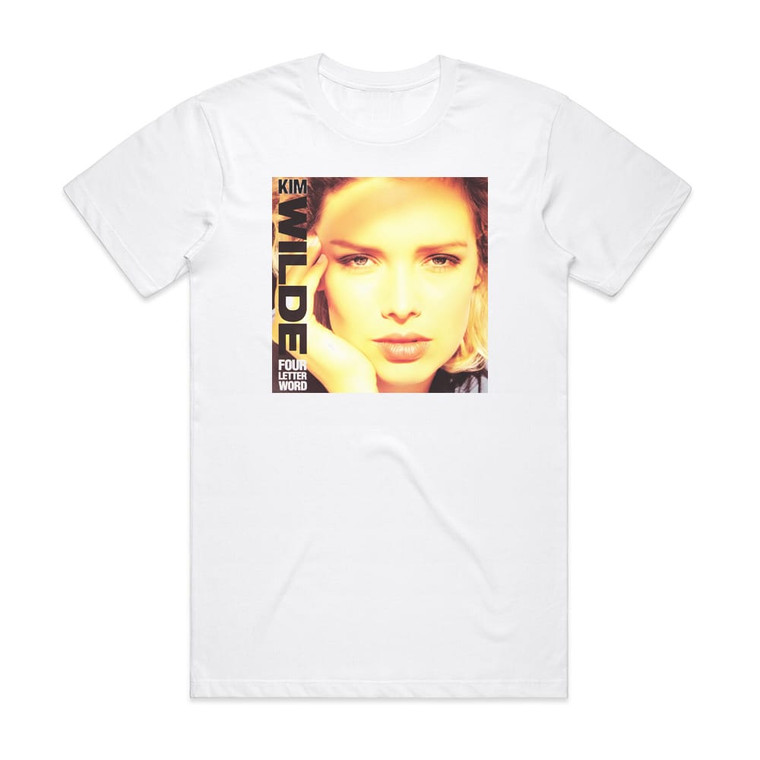 Kim Wilde Four Letter Word Album Cover T-Shirt White