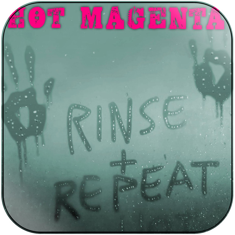 Hot Magenta Rinse And Repeat Album Cover Sticker
