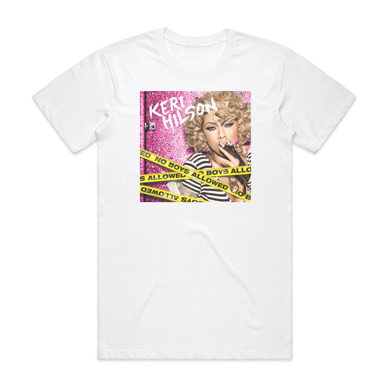 Keri Hilson No Boys Allowed 1 Album Cover T-Shirt White