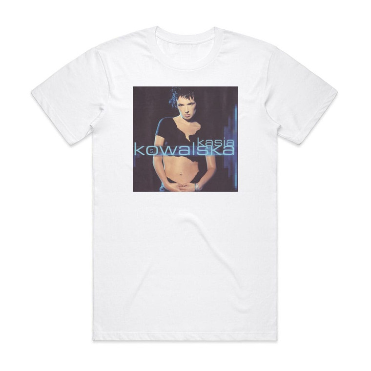Kasia Kowalska 5 Album Cover T-Shirt White