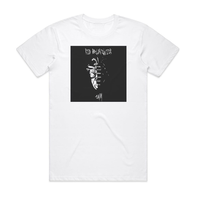 KID BRUNSWICK 4Am Album Cover T-Shirt White