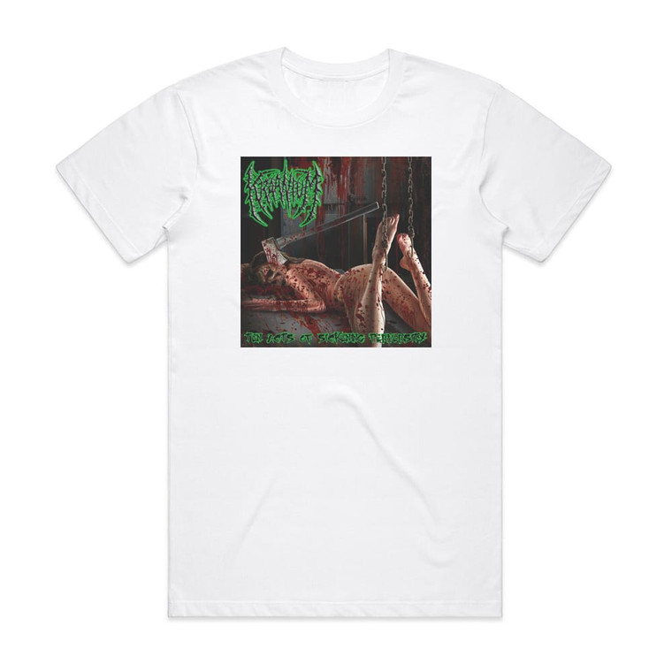 Kraanium Ten Acts Of Sickening Perversity Album Cover T-Shirt White