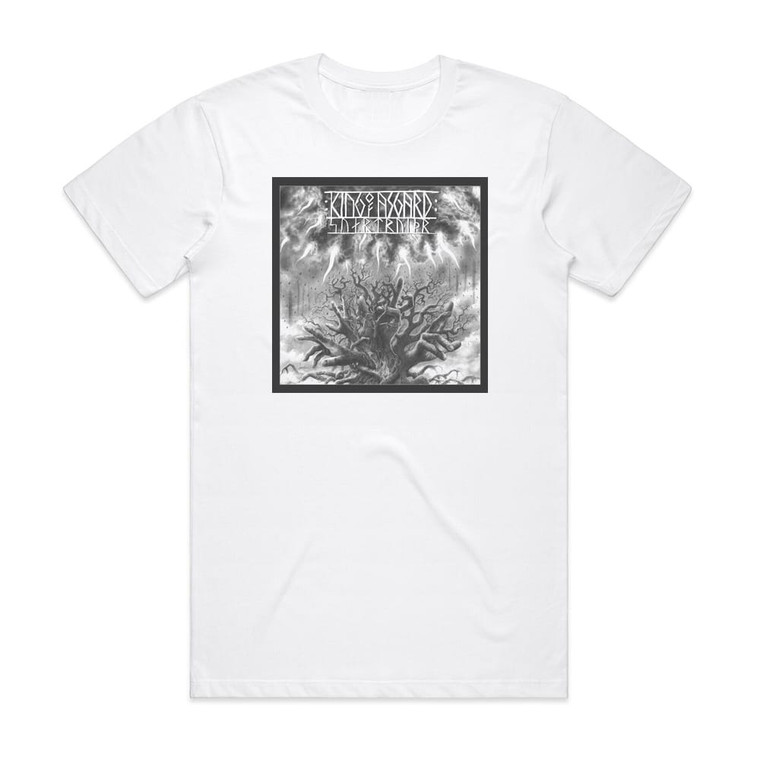 King of Asgard Svartrvir Album Cover T-Shirt White