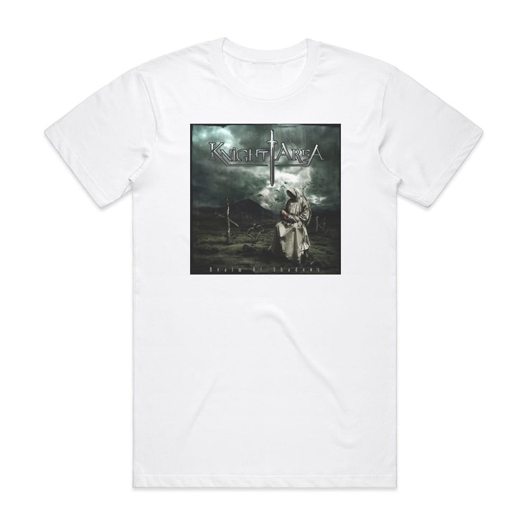 Knight Area Realm Of Shadows Album Cover T-Shirt White