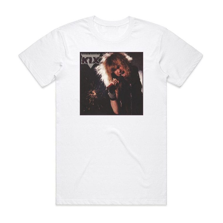 Kix Midnite Dynamite 1 Album Cover T-Shirt White