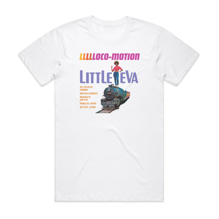 Little Eva Llllloco Motion 1 Album Cover T-Shirt White