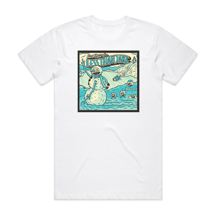 Less Than Jake Seasons Greetings From Less Than Jake Album Cover T-Shirt White