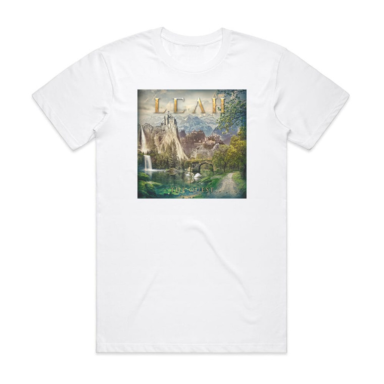 LEAH The Quest Album Cover T-Shirt White
