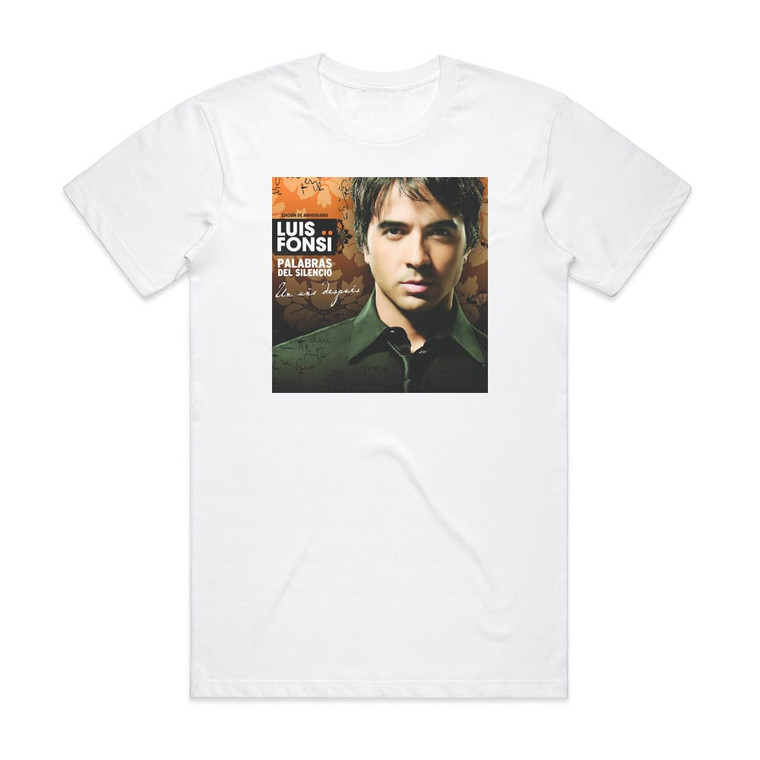 Luis Fonsi Palabras Del Silencio Album Cover T-Shirt White