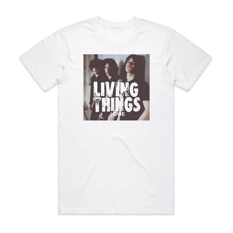 Living Things I Owe Album Cover T-Shirt White