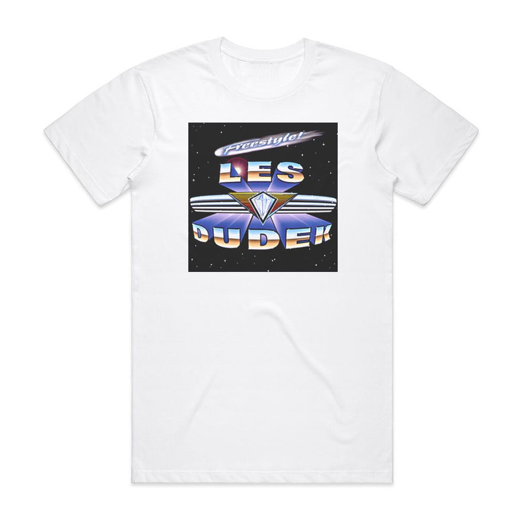 Les Dudek Freestyle Album Cover T-Shirt White