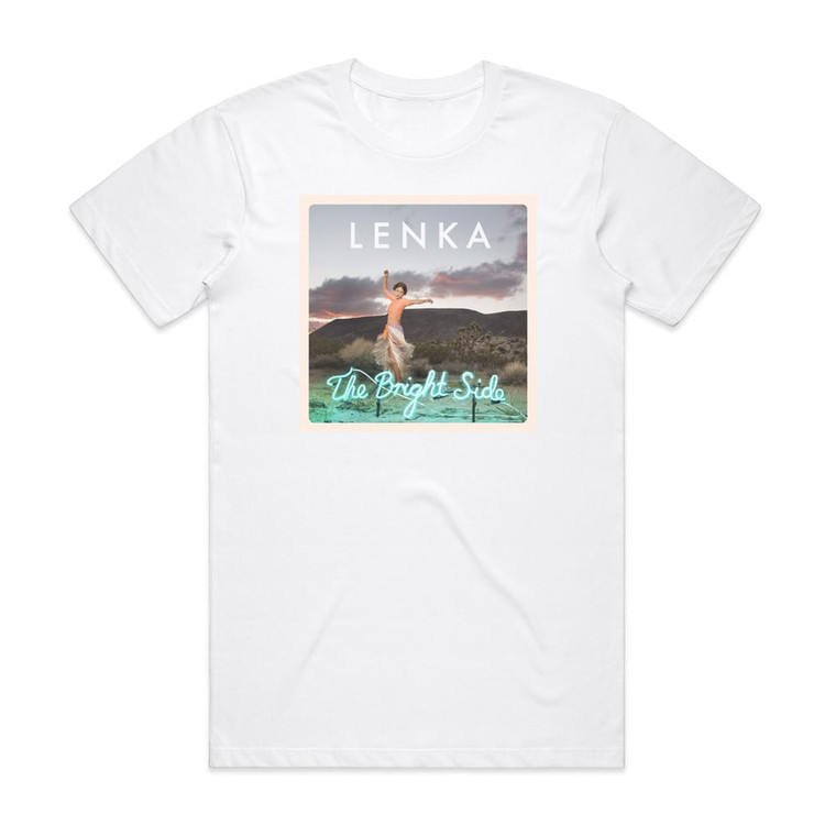 Lenka The Bright Side Album Cover T-Shirt White