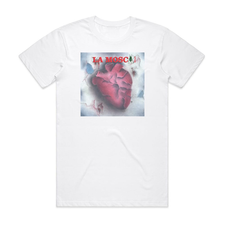 La Mosca Tse-Tse Corazones Antrticos Album Cover T-Shirt White