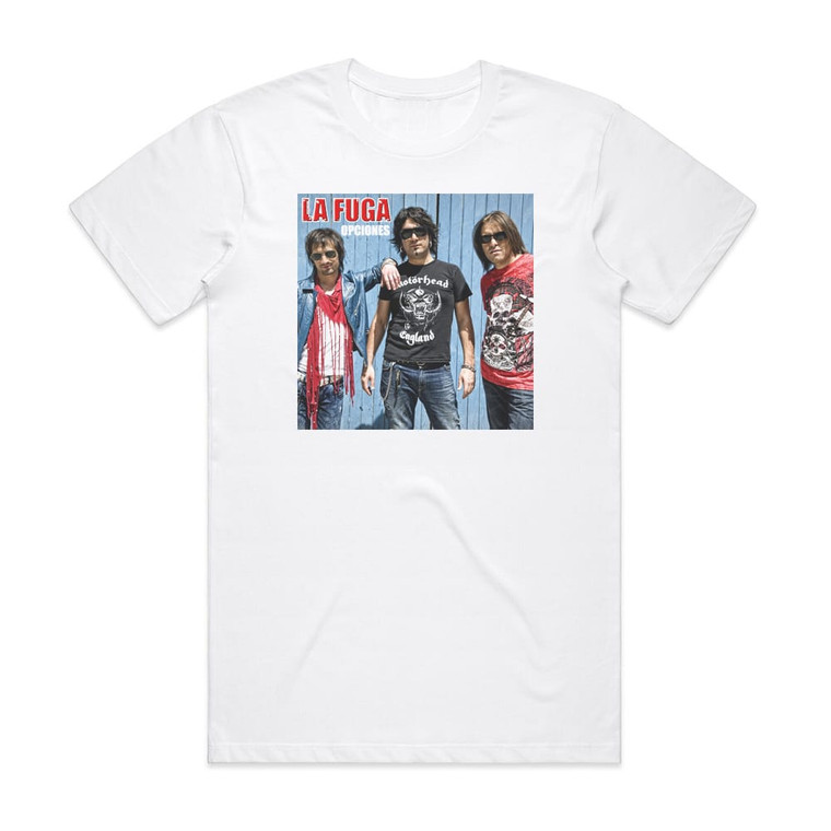 La Fuga Opciones Album Cover T-Shirt White