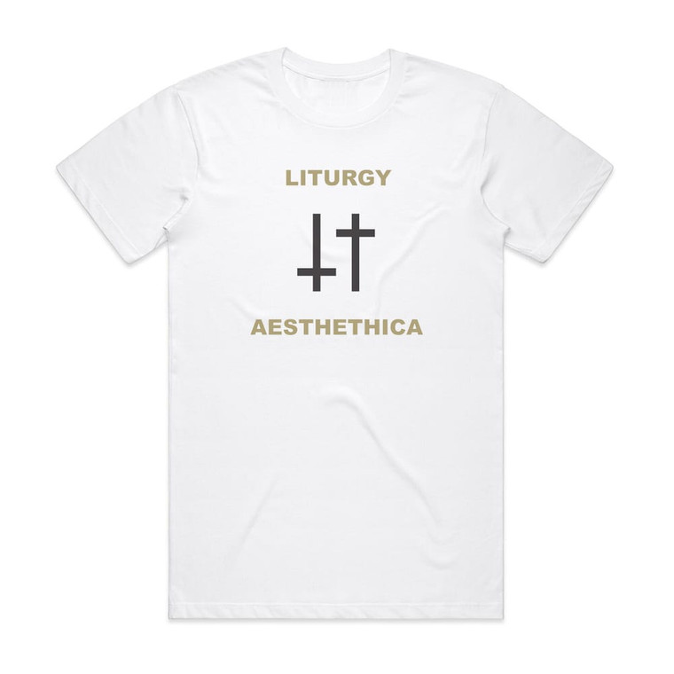 Liturgy Aesthethica Album Cover T-Shirt White