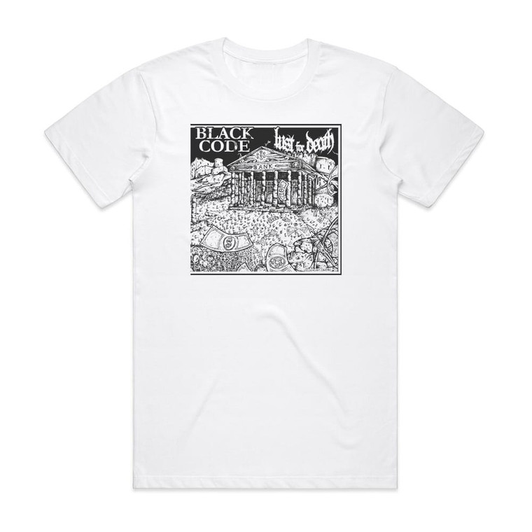 Lust for Death Split Album Cover T-Shirt White