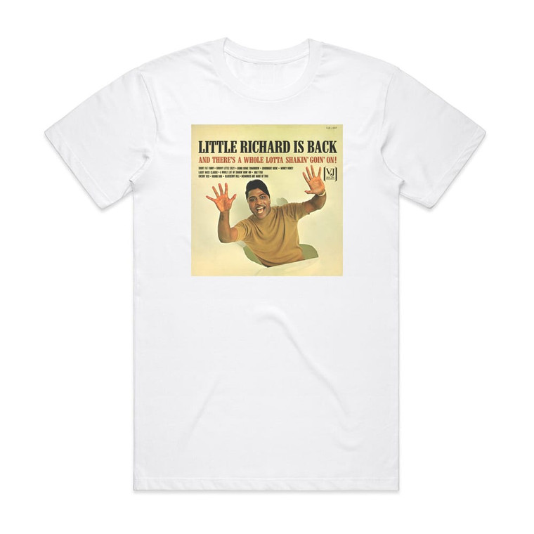 Little Richard Little Richard Is Back Album Cover T-Shirt White