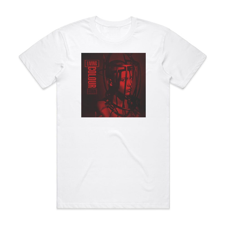 Living Colour Stain Album Cover T-Shirt White