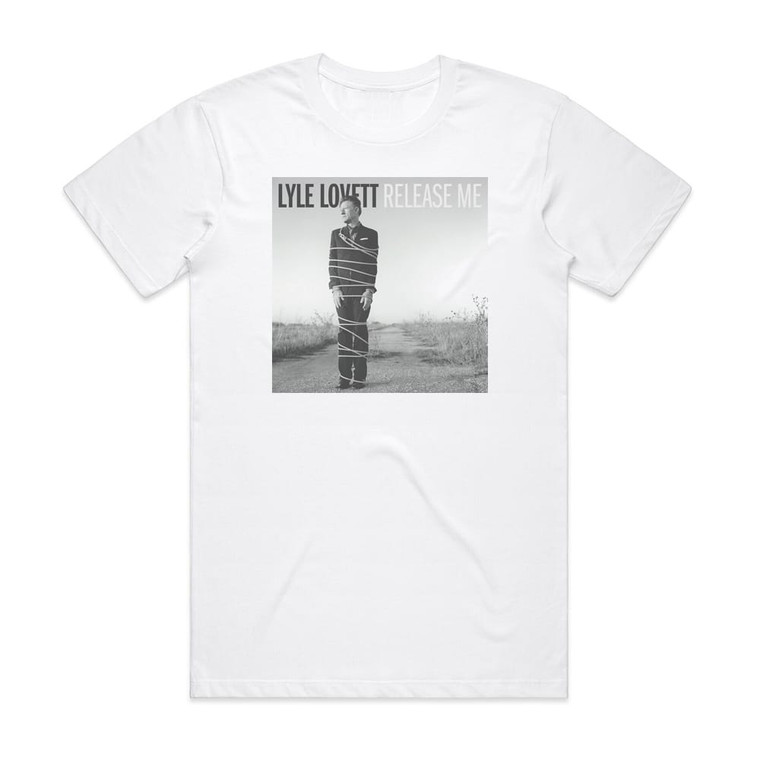 Lyle Lovett Release Me Album Cover T-Shirt White