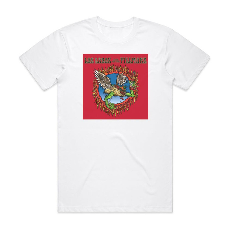 Los Lobos Live At The Fillmore Album Cover T-Shirt White