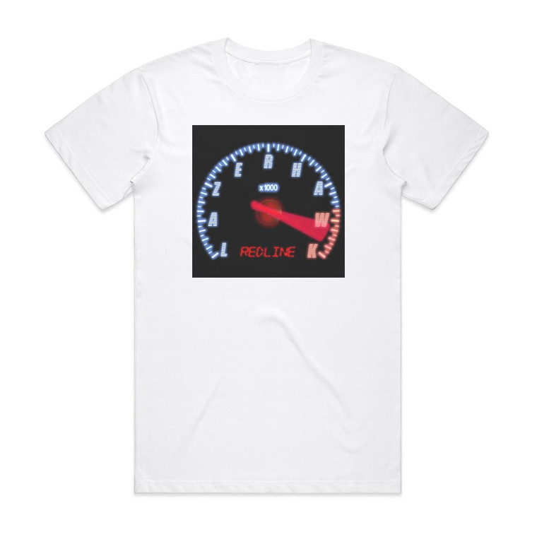 Lazerhawk Redline 1 Album Cover T-Shirt White