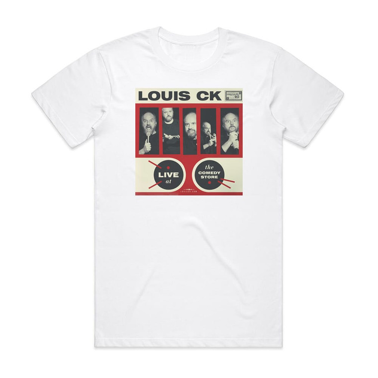 Louis CK Live At The Comedy Store Album Cover T-Shirt White