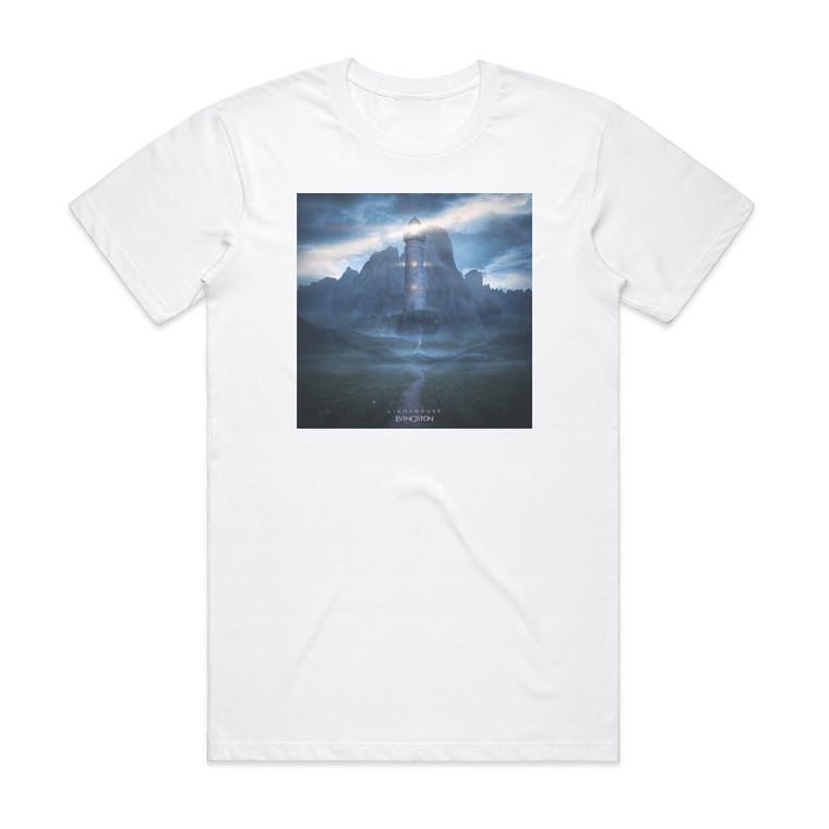Livingston Lighthouse Album Cover T-Shirt White