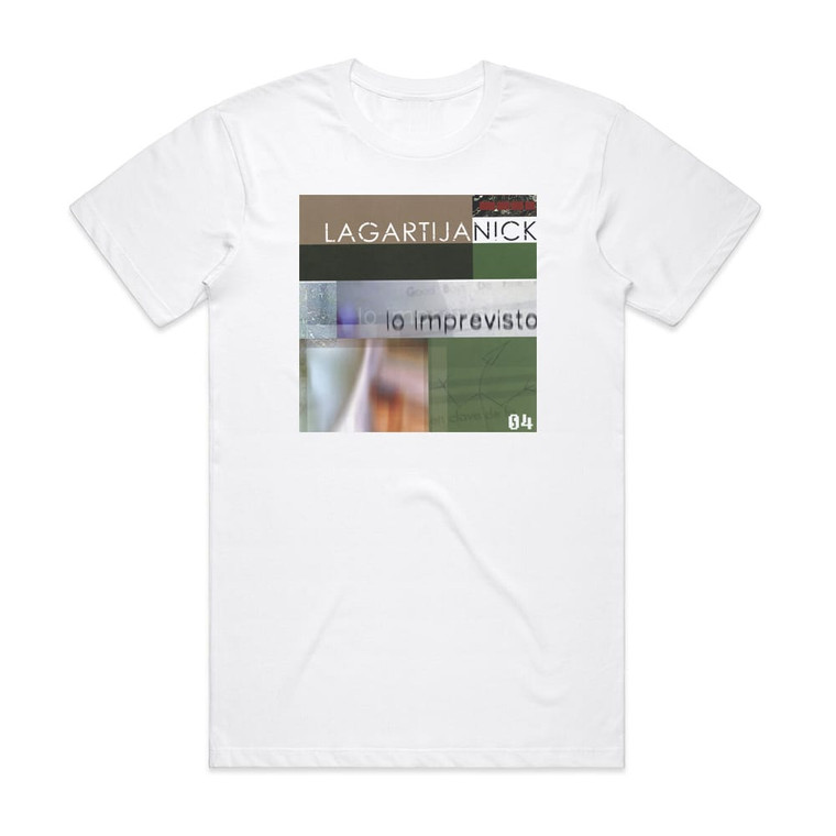 Lagartija Nick Lo Imprevisto Album Cover T-Shirt White