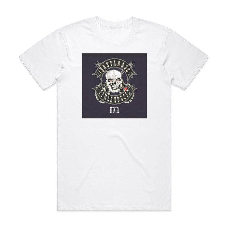 Los Bastardos Finlandeses Rocknroll Album Cover T-Shirt White