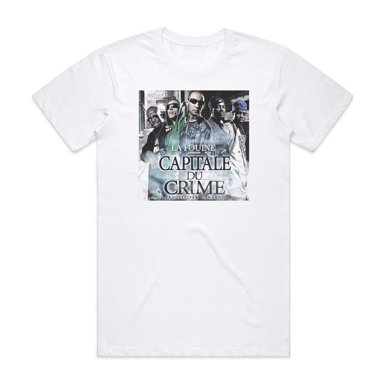 La Fouine Capitale Du Crime Album Cover T-Shirt White