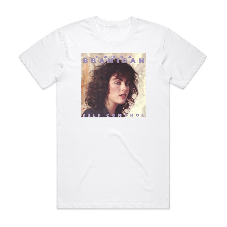 Laura Branigan Self Control 4 Album Cover T-Shirt White