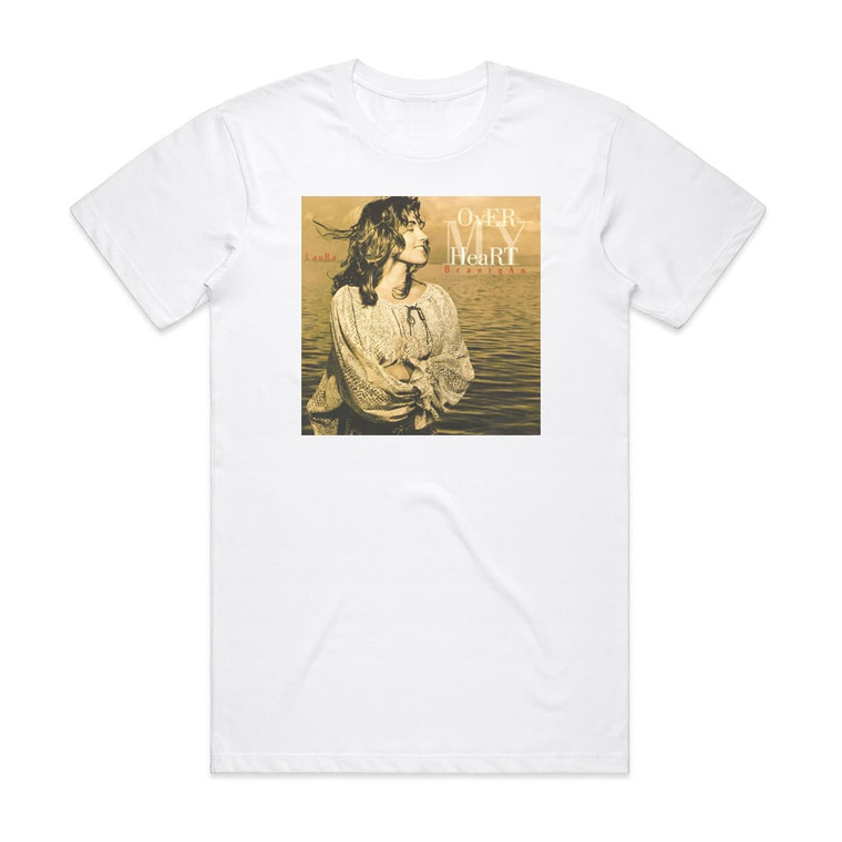 Laura Branigan Over My Heart Album Cover T-Shirt White