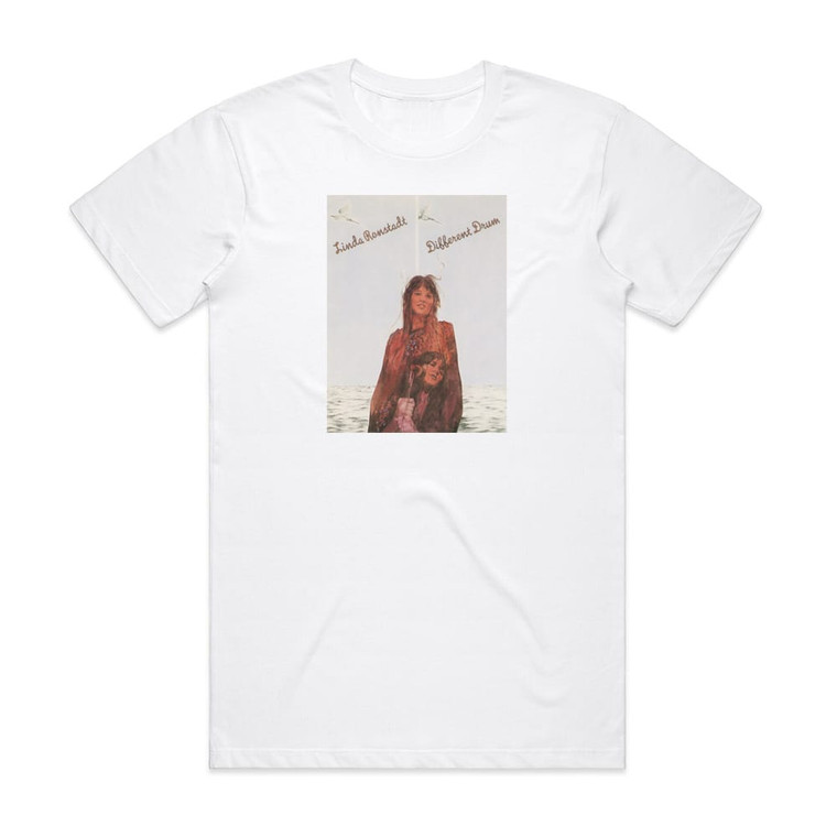 Linda Ronstadt Different Drum Album Cover T-Shirt White