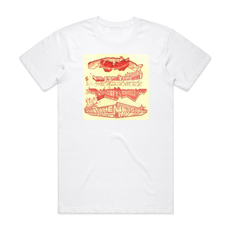 Liars Drums Not Dead Album Cover T-Shirt White
