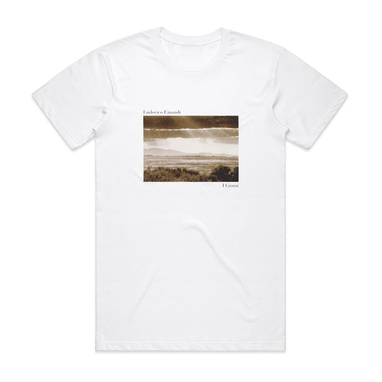 Ludovico Einaudi I Giorni Album Cover T-Shirt White