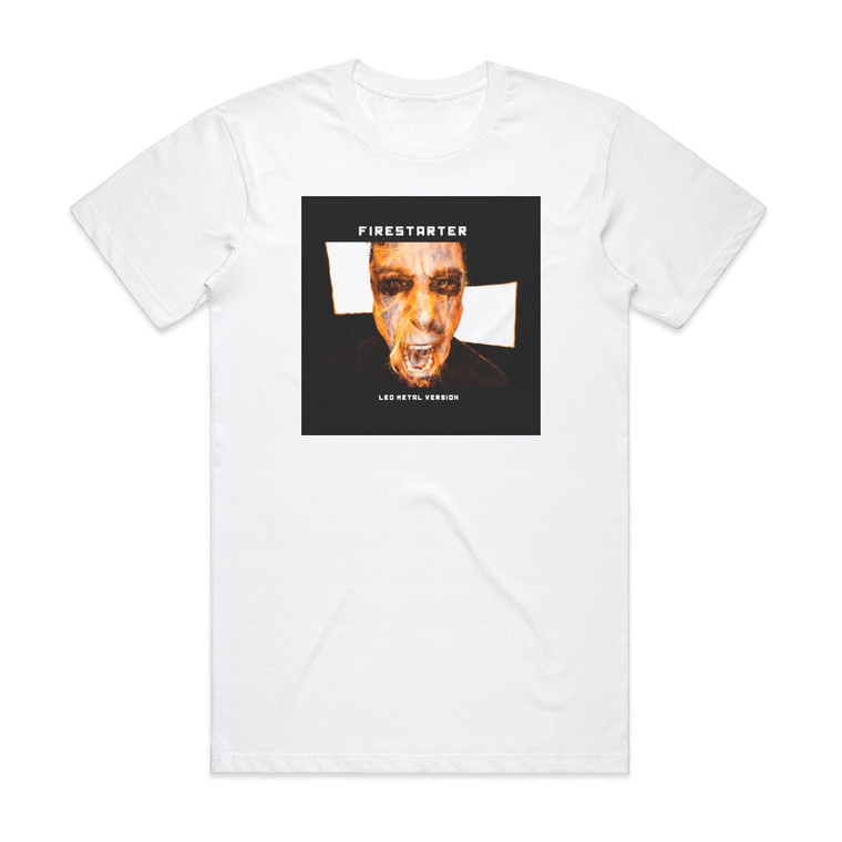 Leo Moracchioli Firestarter Metal Version Album Cover T-Shirt White