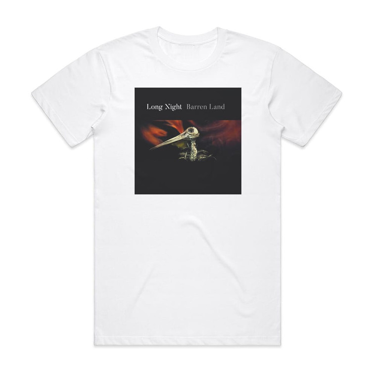 Long Night Barren Land Album Cover T-Shirt White