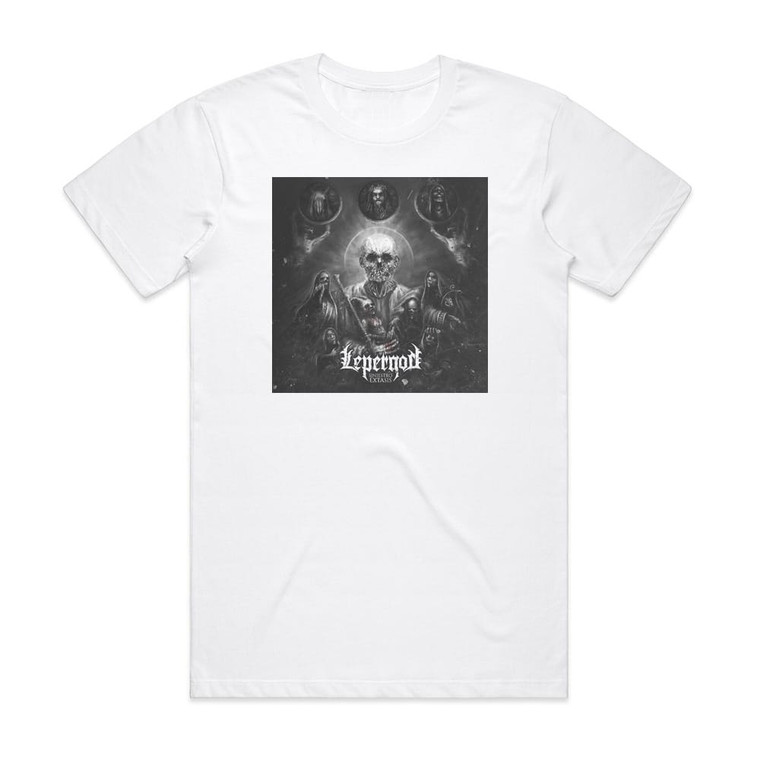 Lepergod Siniestro Xtasis Album Cover T-Shirt White