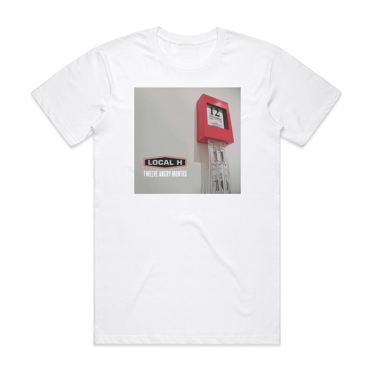 Local H Twelve Angry Months Album Cover T-Shirt White