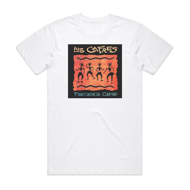Los Cafres Frecuencia Cafre Album Cover T-Shirt White