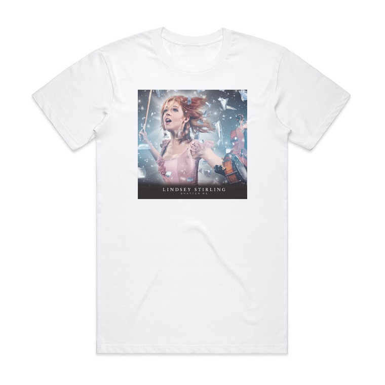 Lindsey Stirling Shatter Me Album Cover T-Shirt White
