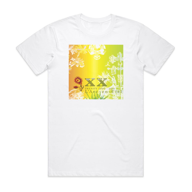 LArc-en-Ciel Twenity 2000 2010 Album Cover T-Shirt White