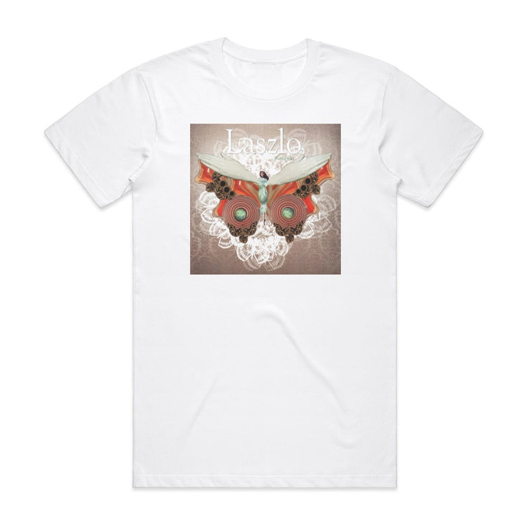 Laszlo Butterflies Album Cover T-Shirt White