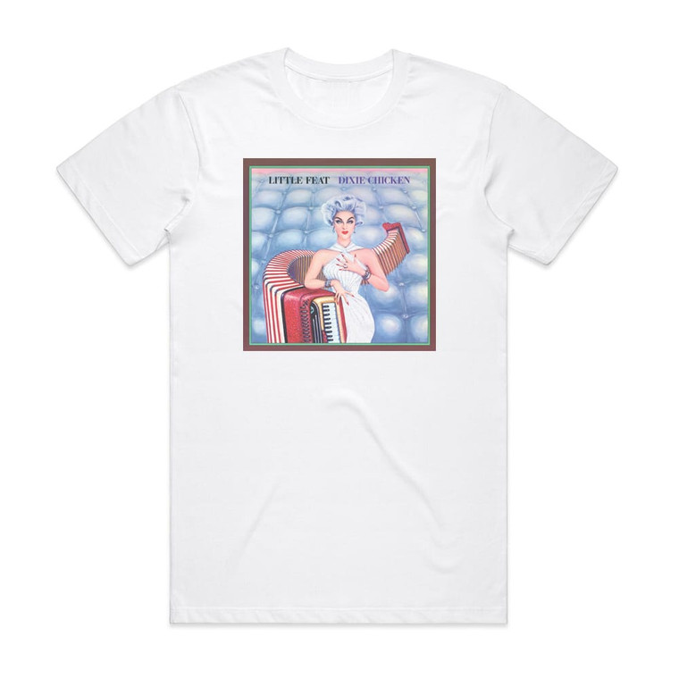 Little Feat Dixie Chicken Album Cover T-Shirt White