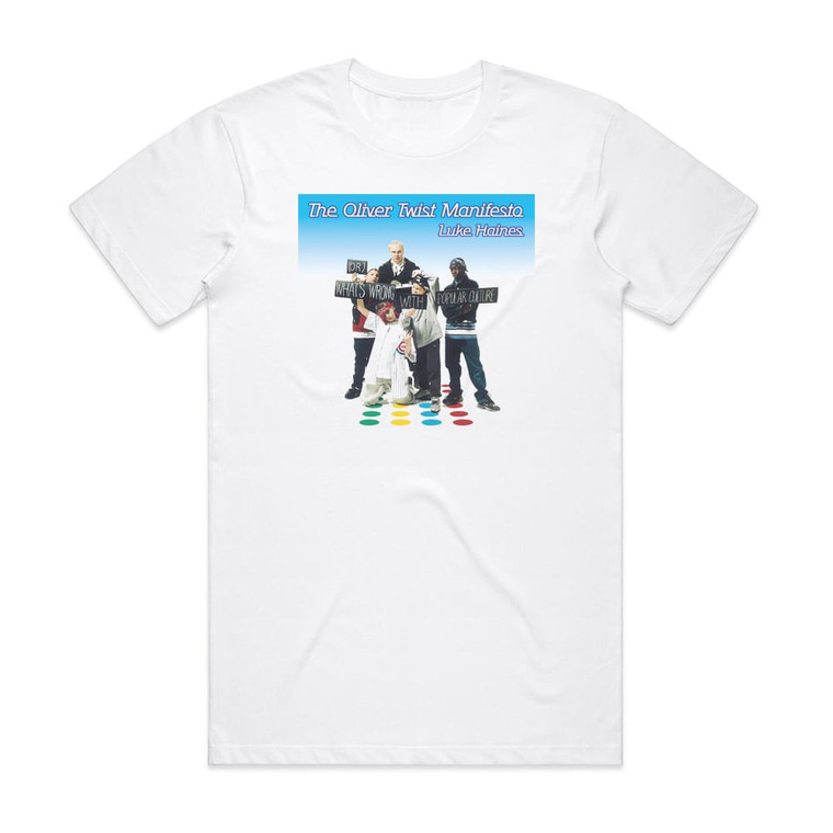 Luke Haines The Oliver Twist Manifesto Album Cover T-Shirt White
