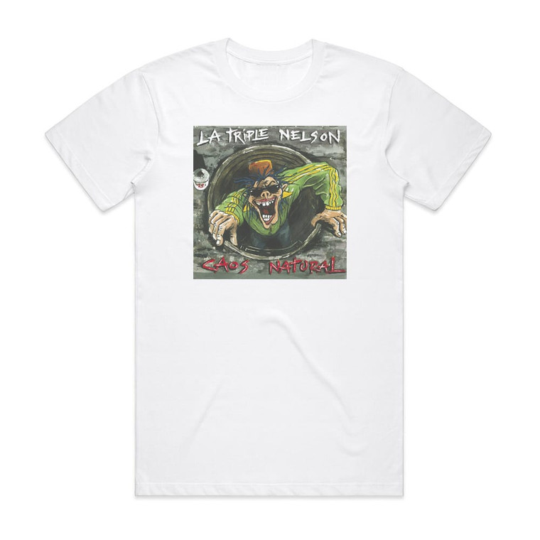 La Triple Nelson Cos Natural Album Cover T-Shirt White