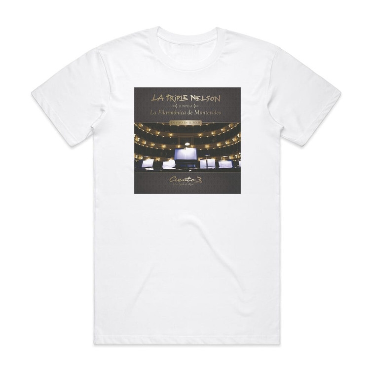 La Triple Nelson Ciento 3 Album Cover T-Shirt White