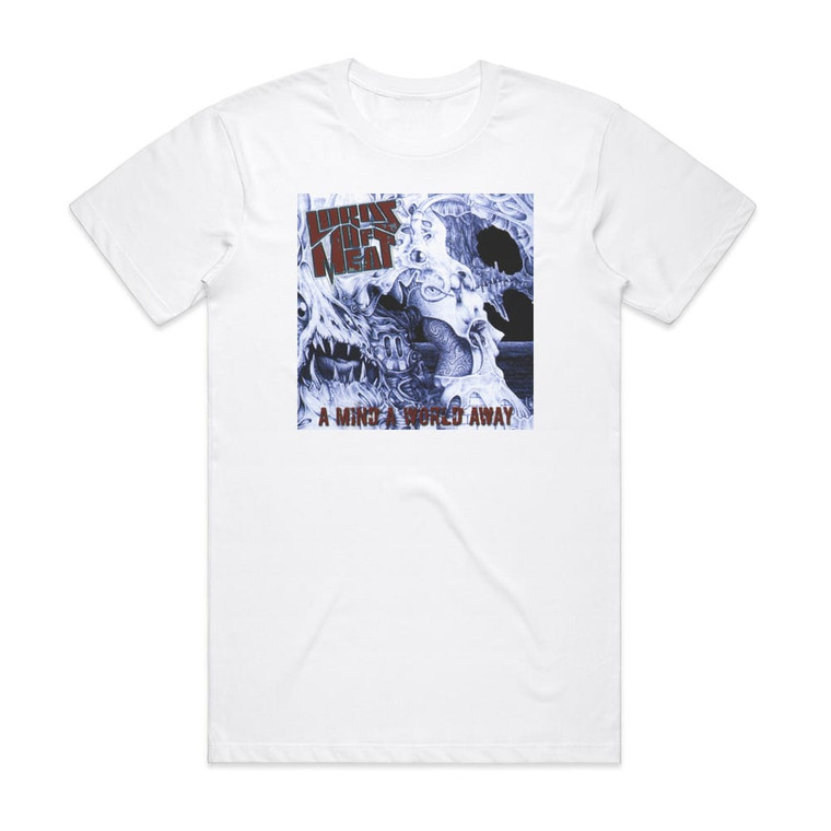 Lords of Meat A Mind A World Away Album Cover T-Shirt White